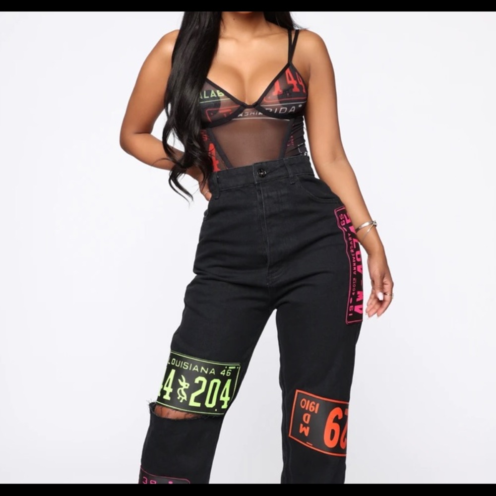 Across The Usa Bustier Top - Black/Combo